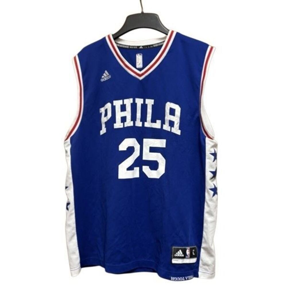 Philadelphia 76ers Nen Simmons Men’s Size Large Phila Tough Adidas NBA Jersey
